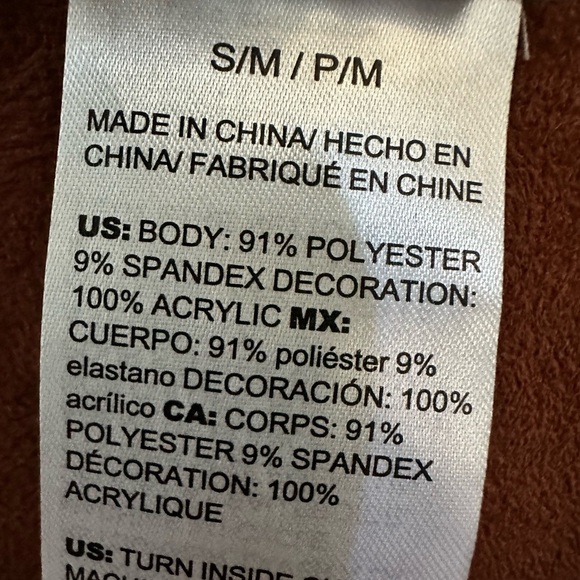 Chico’s Faux Suede Terracotta Embroidered Bohemian Ruana - Picture 7 of 8